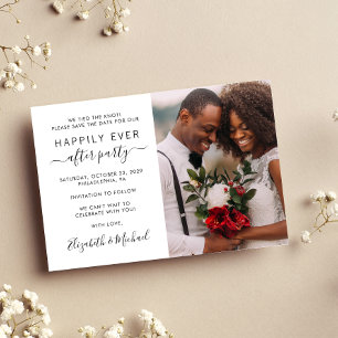 Save The Date Heureusement Jamais Après La Réception De Mariage