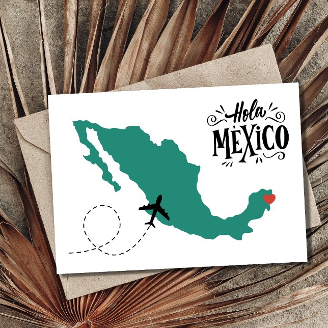 Save The Date Hola Mexico Photo Wedding Enregistrer la Date (Créateur téléchargé)