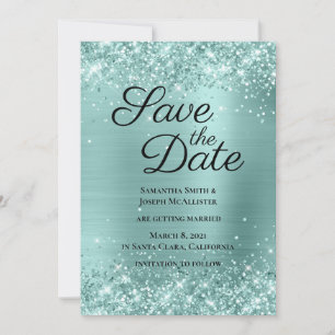 Save The Date Huile Ombre Pale Turquoise