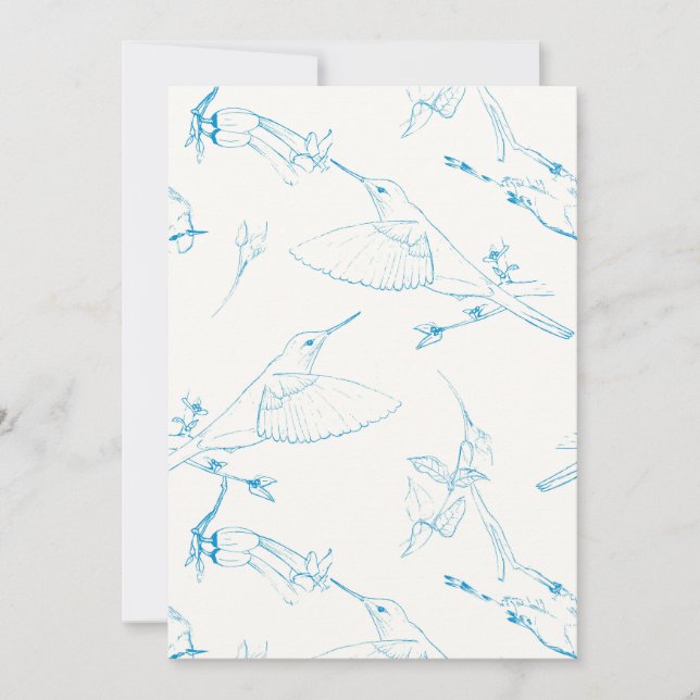 Save The Date Hummingbirds Pattern (Devant)
