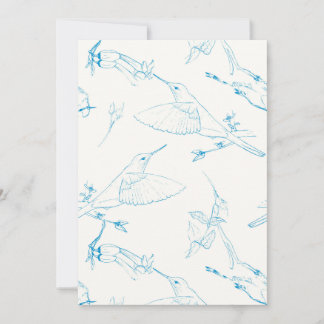 Save The Date Hummingbirds Pattern
