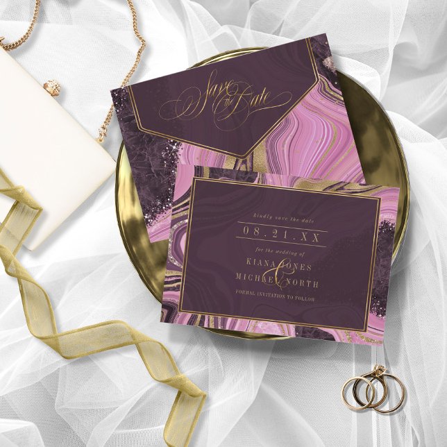 Save The Date ID principal du Mariage d'âge Abstrait827 (Créateur téléchargé)