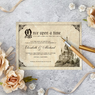 Save The Date Il était une fois Fairy Tale Castle Enregistrer la