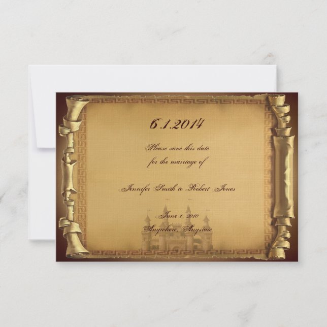 Save The Date Il était une fois un mariage Enregistrer la date (Devant)