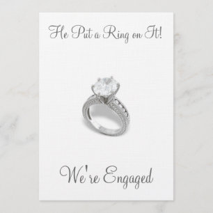 Save The Date Il met une bague sur elle/enregistrer la date