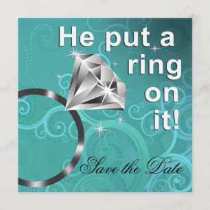 Save The Date Il y a mis une bague - Enregistrer la date