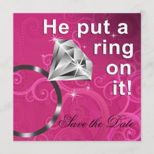 Save The Date Il y a mis une bague - Enregistrer la date