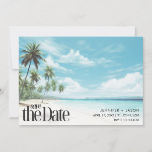 Save The Date Île Breeze Beach Destination Mariage