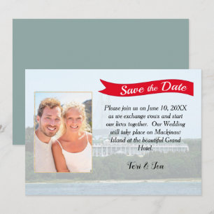 Save The Date Île Mackinaw Enregistrer la date