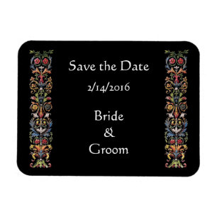 Save the Date Illuminated Vintage Art Magnet