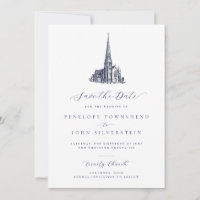 Illustration de l'église élégante Mariage officiel