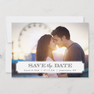 Save The Date Image chic superposition de la photo Enregistrer l