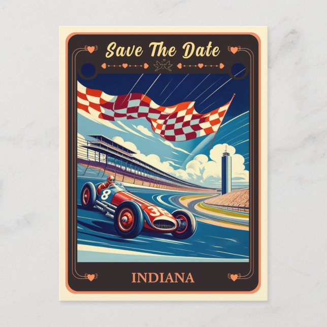 Save the Date | Indiana Invitation Postcard (Front)