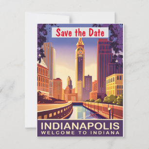 Save The Date Indianapolis, Indiana,