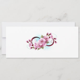 Save The Date Infinité avec les fleurs Sakura