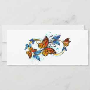 Save The Date Infinité de papillons monarques
