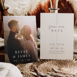 Save The Date Inline   Mariage photo minimaliste moderne