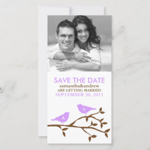 Save The Date Inséparables monogrammes Enregistrer la date