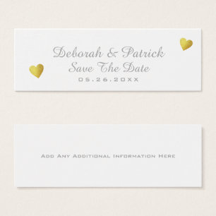 save the date insert-card . wedding white