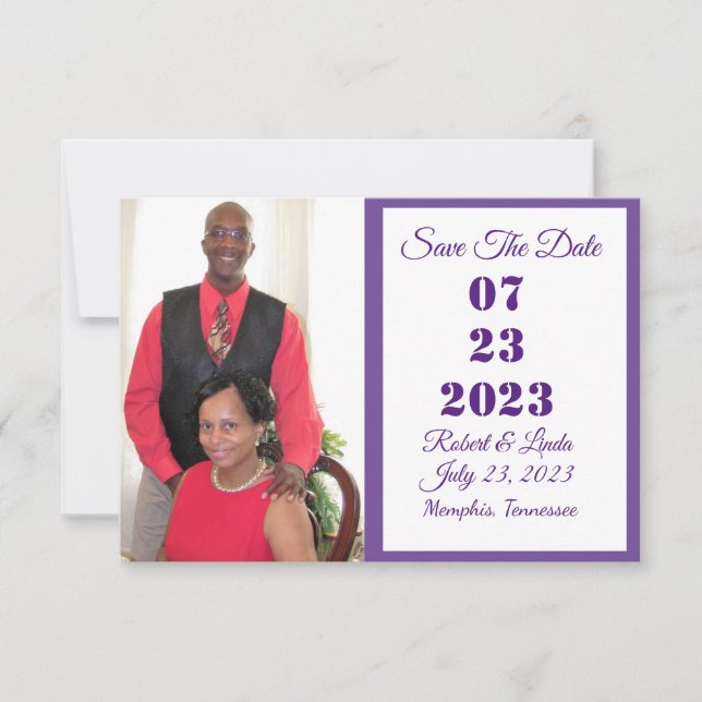 Save The Date Invitation  (Front)