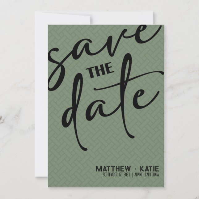 Save the Date Invitation (Front)