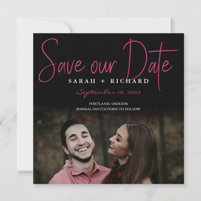 Save the date  invitation (Front)
