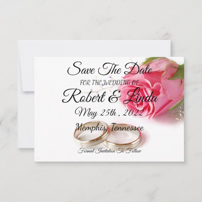 Save The Date Invitation  (Front)