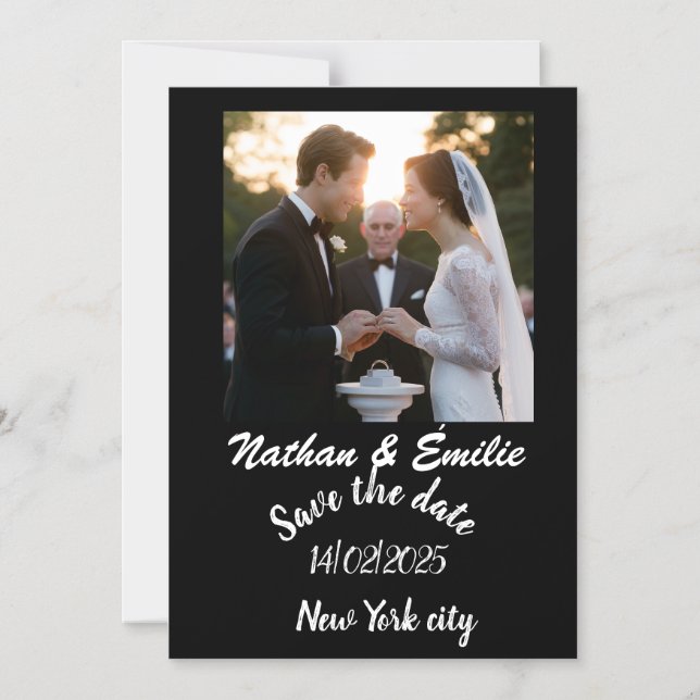 Save the date invitation  (Front)