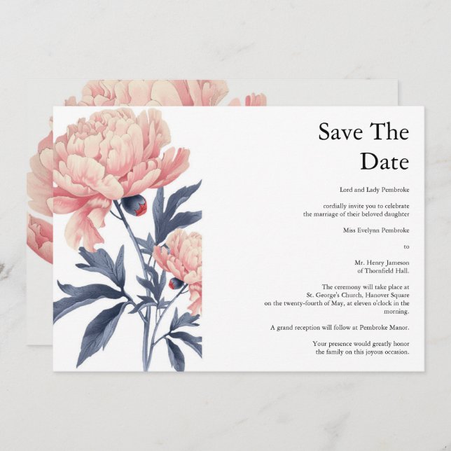 Save the Date Invitation (Front/Back)