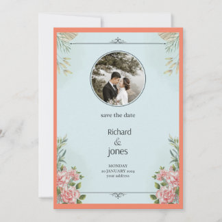 save the date invitation card