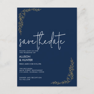 Save The Date Invitation Postcard