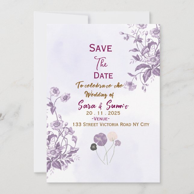 Save the Date Invitations  (Devant)