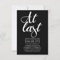 Save the Date Invite | At Last