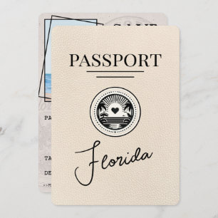 Save The Date Ivory Florida Passeport Enregistrer La Date