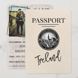 Save The Date Ivory Ireland Passeport Enregistrer La Date