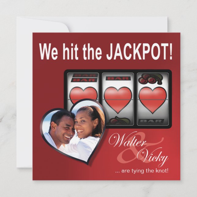 Save The Date Jackpot personnalisé Las Vegas Enregistrer la date (Devant)