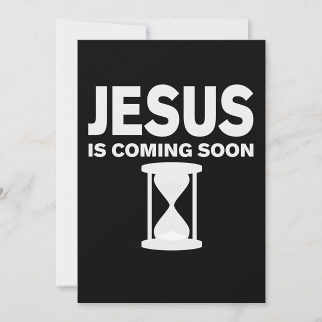 Save The Date Jésus Arrive Bientôt Le Compte De Chemise Jusqu'À  (Devant)