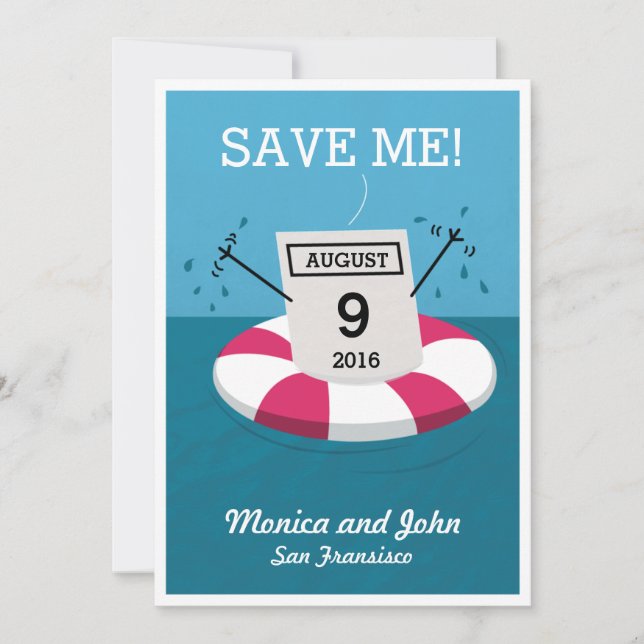 Save The Date Jeu de Secourt de date (Devant)