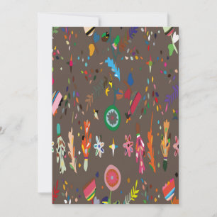 Save The Date Joli Floral Coloré