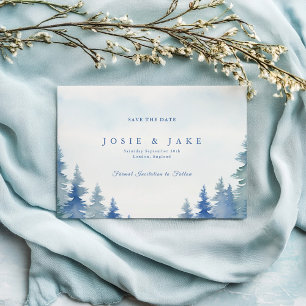 Save The Date Jolis arbres de Noël pour mariage, enregistrez la 