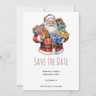 Save The Date Jolly Santa Claus Classe Noël