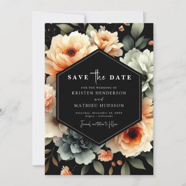Save The Date Jouer Mariage de pêche minimal (Devant)