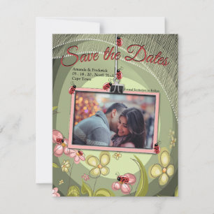 Save The Date Jouer Vert & Lady-bird