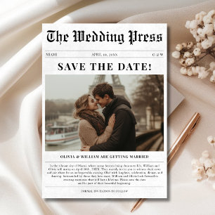 Save The Date Journal de mariage Eiffel Tower Photo