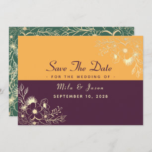 Save The Date Joyaux Tons Mariage Enregistrer La Date