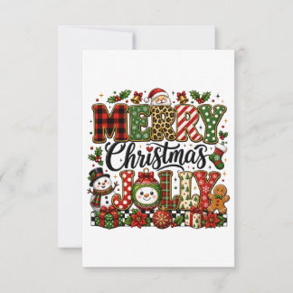 Save The Date Joyeux Noël mignon gai