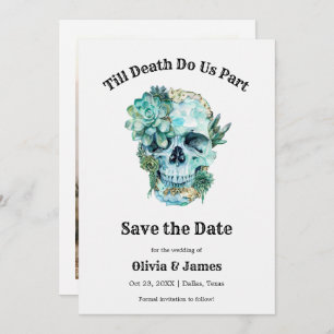 Save The Date Jusqu'à la mort faisons-nous partie Mariage d'Hall