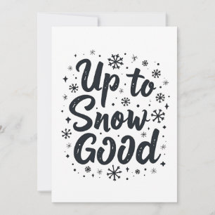 Save The Date Jusqu'à la neige Bonne drôle hiver Flambeau de nei