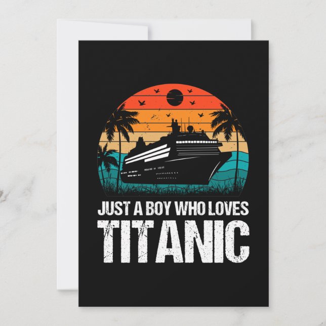 Save The Date Juste un garçon qui aime Titanic deux (Devant)