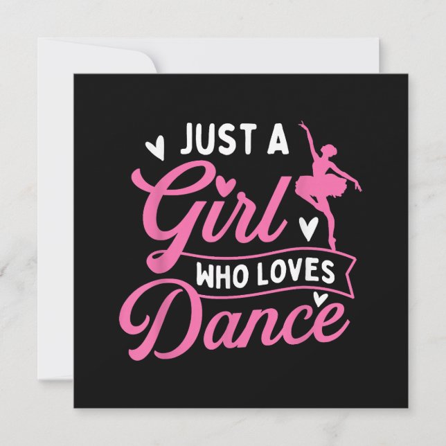 Save The Date Juste Une Fille Qui Aime La Danse - Danseuse Amant (Devant)